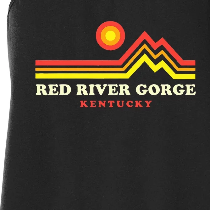 Red River Gorge Kentucky Daniel Boone National Forest Women's Racerback Tank