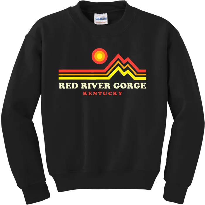 Red River Gorge Kentucky Daniel Boone National Forest Kids Sweatshirt