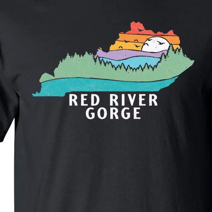 Red River Gorge Kentucky Outdoors State Nature Retro Tall T-Shirt