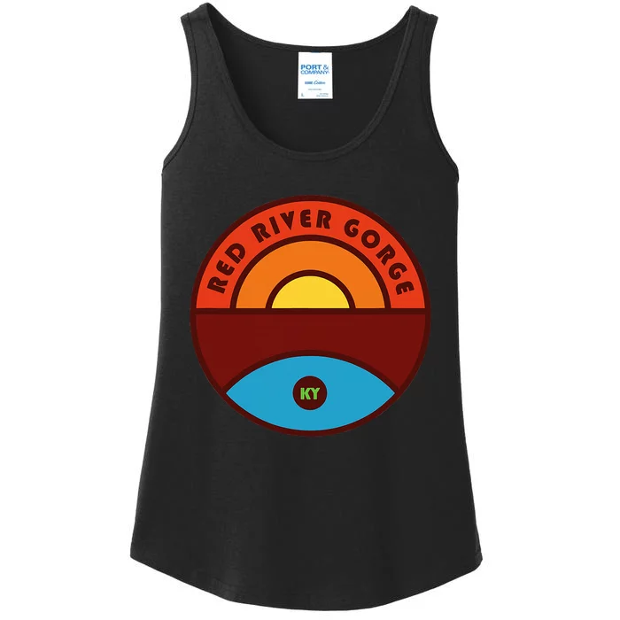 Red River Gorge Kentucky Trail Ladies Essential Tank