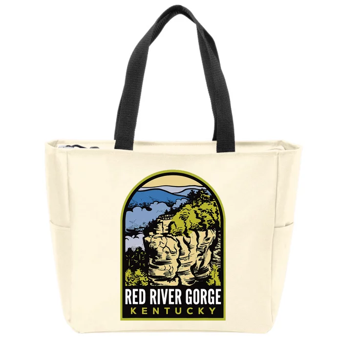 Red River Gorge Chimney Top Rock Zip Tote Bag