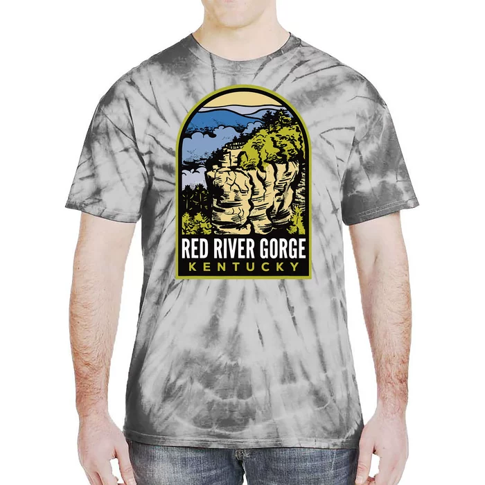 Red River Gorge Chimney Top Rock Tie-Dye T-Shirt