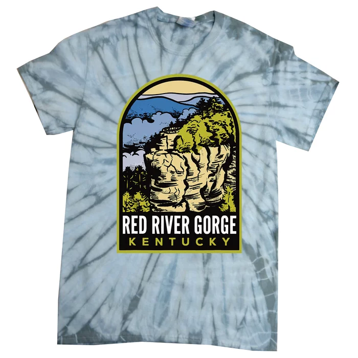 Red River Gorge Chimney Top Rock Tie-Dye T-Shirt