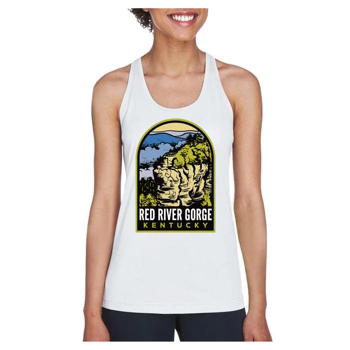 Red River Gorge Chimney Top Rock Women's Racerback Tank