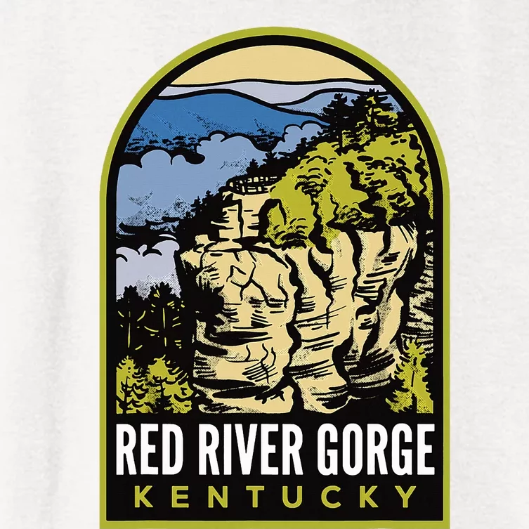 Red River Gorge Chimney Top Rock Women's Crop Top Tee