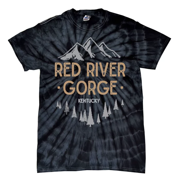 Red River Gorge T Kentucky Ky Vintage Mountain Tie-Dye T-Shirt