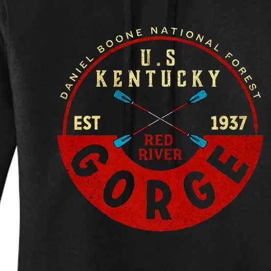 Red River Gorge Kentucky Aged Look Women's Pullover Hoodie