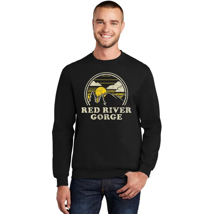 Red River Gorge Kentucky Ky Vintage Hiking Mountains Tall Sweatshirt