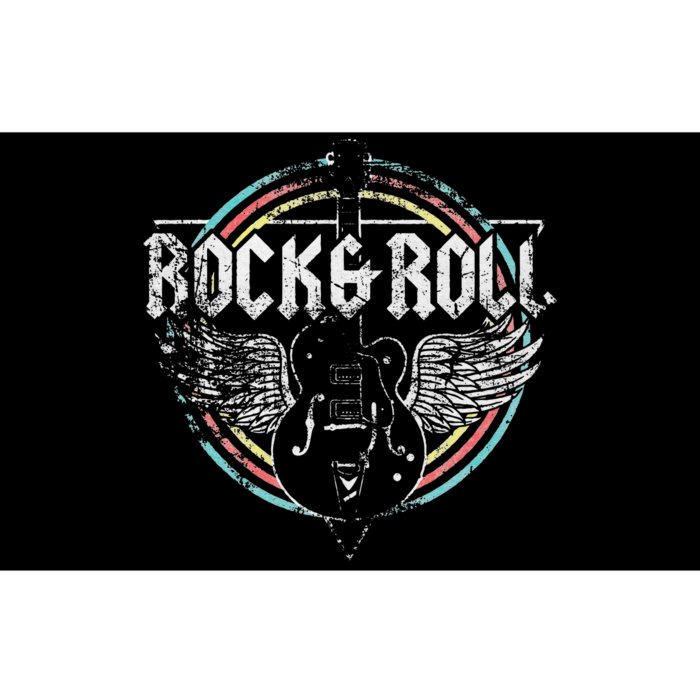 Rock & Roll Guitar Wings Music Classic Retro Bumper Sticker