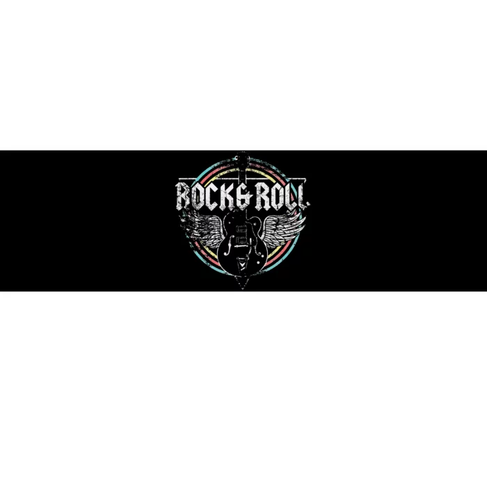 Rock & Roll Guitar Wings Music Classic Retro Bumper Sticker