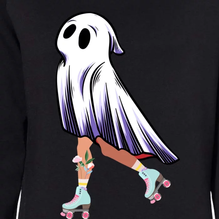 Rollerblade Roller Halloween Ghost Rolling Ghost Skating Gift Womens California Wash Sweatshirt