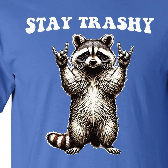 Raccoon Rockin' Hand Sign Trash Panda Tall T-Shirt