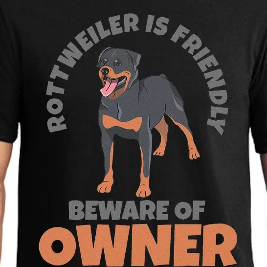 Rottweiler Rottie Harmless Funny Saying Love Pajama Set