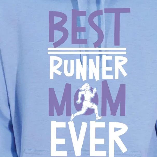 Running Runner Half Marathon Mom Mother Best Runner Mom Ever Gift Unisex Surf Hoodie