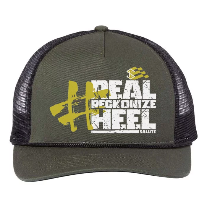 Real Reckonize Heel Salute Retro Rope Trucker Hat Cap