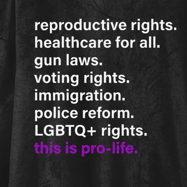 Reproductive Rights Healthcare For All Gun Laws Hooded Wearable Blanket