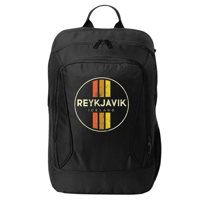 Retro Reykjavik Iceland Vintage City Backpack