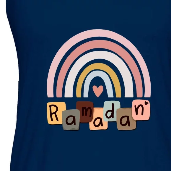 Rainbow Ramadan Islam Muslim Gift For Ramadan Mubarak Ladies Essential Flowy Tank