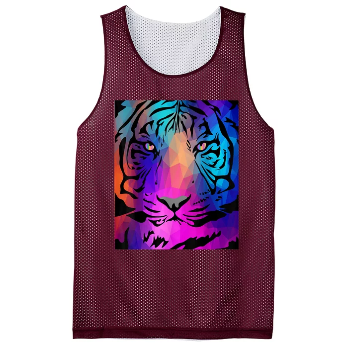 Regal Rainbow Iger Exotic Cat Merch Mesh Reversible Basketball Jersey Tank