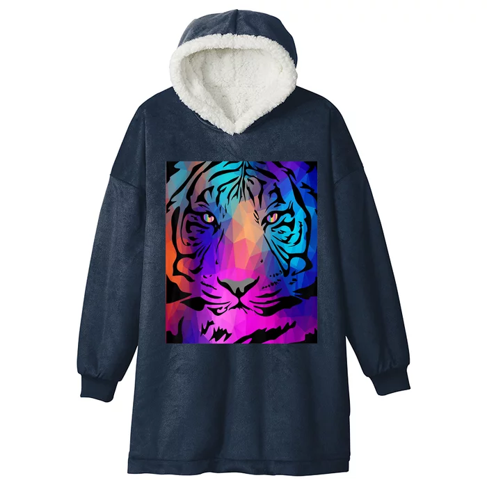 Regal Rainbow Iger Exotic Cat Merch Hooded Wearable Blanket