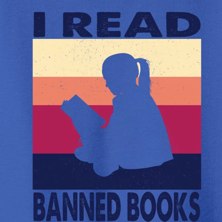 Reader Reading Image Picture Quote I Read Banned Books Cool Gift Toddler T-Shirt