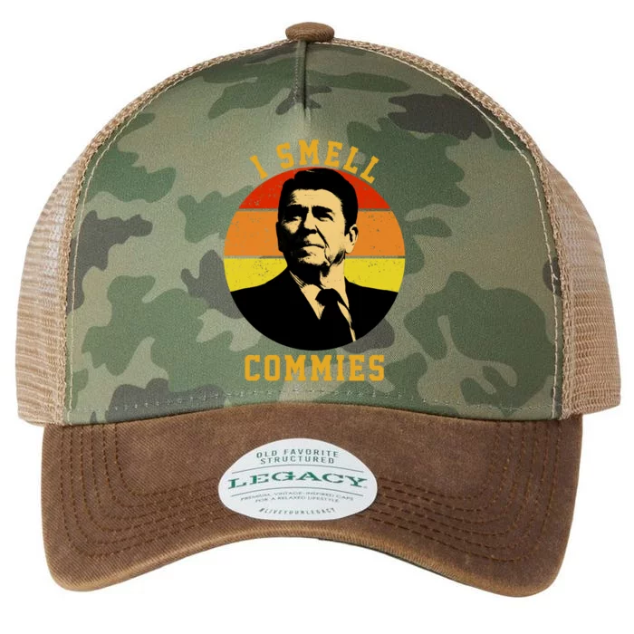 Ronald Reagan I Smell Commies Legacy Tie Dye Trucker Hat