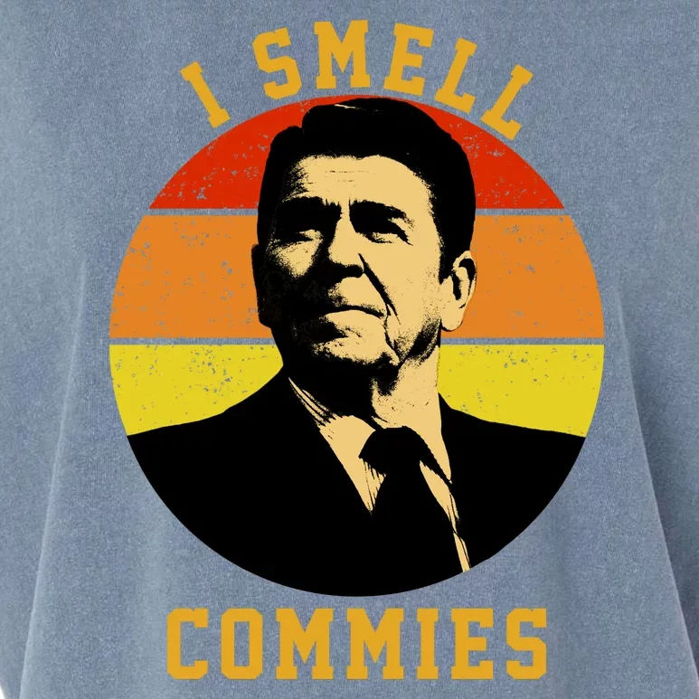 Ronald Reagan I Smell Commies Garment-Dyed Women's Muscle Tee