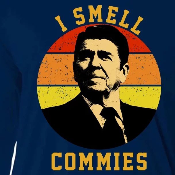 Ronald Reagan I Smell Commies Cooling Performance Long Sleeve Crew