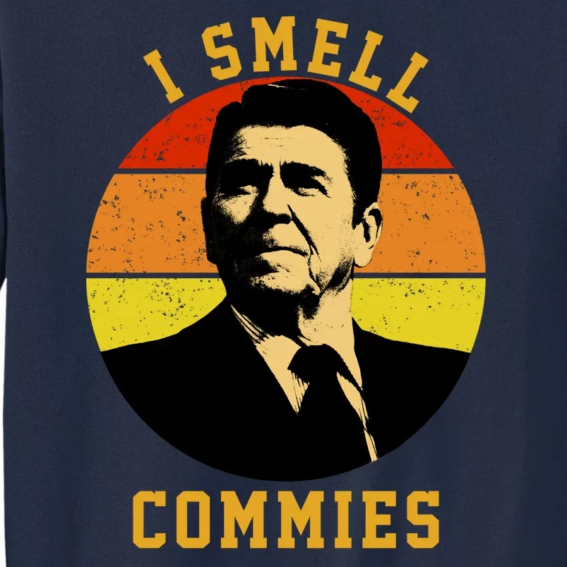 Ronald Reagan I Smell Commies Tall Sweatshirt