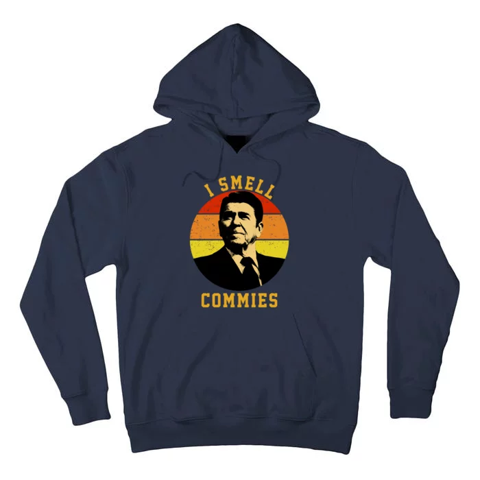 Ronald Reagan I Smell Commies Tall Hoodie