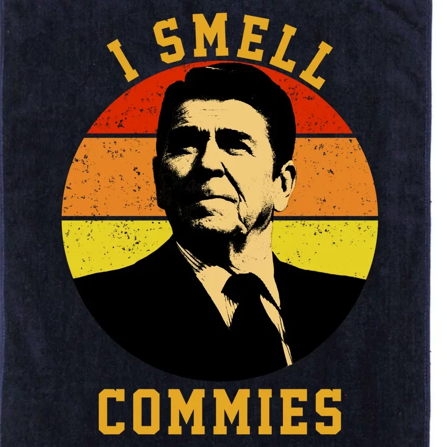 Ronald Reagan I Smell Commies Platinum Collection Golf Towel