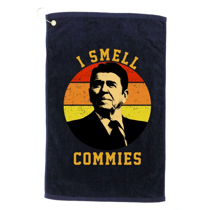 Ronald Reagan I Smell Commies Platinum Collection Golf Towel