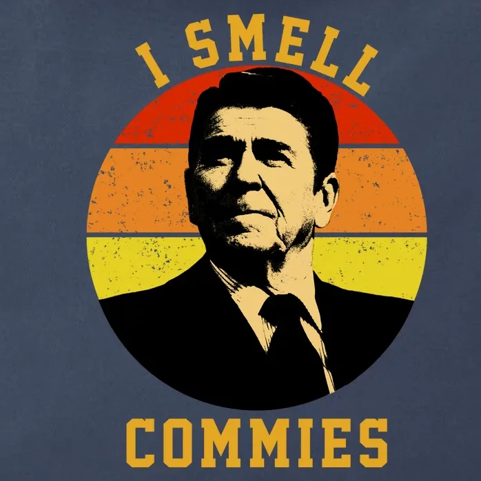 Ronald Reagan I Smell Commies Zip Tote Bag