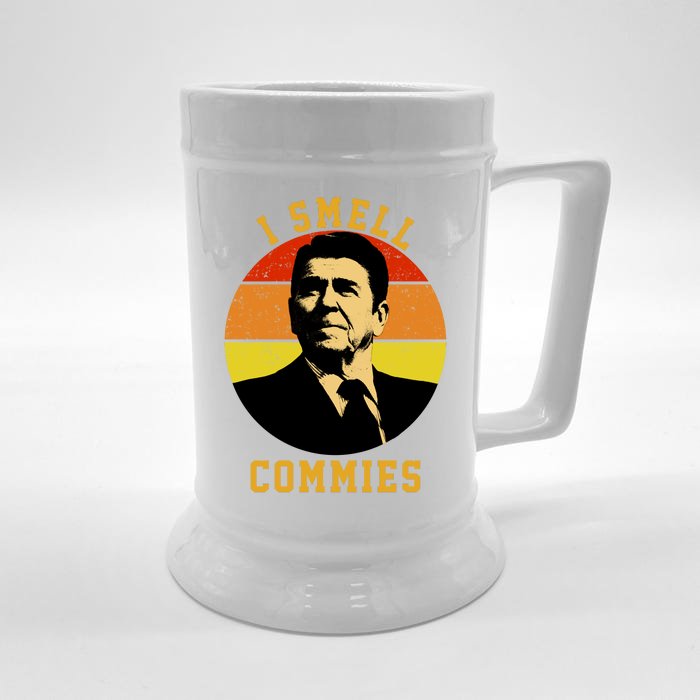 Ronald Reagan I Smell Commies Front & Back Beer Stein