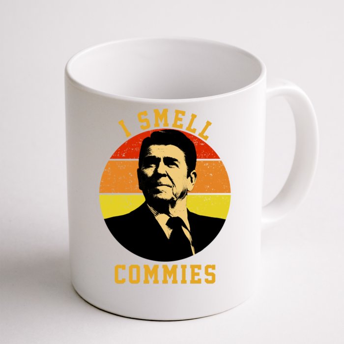 Ronald Reagan I Smell Commies Front & Back Coffee Mug