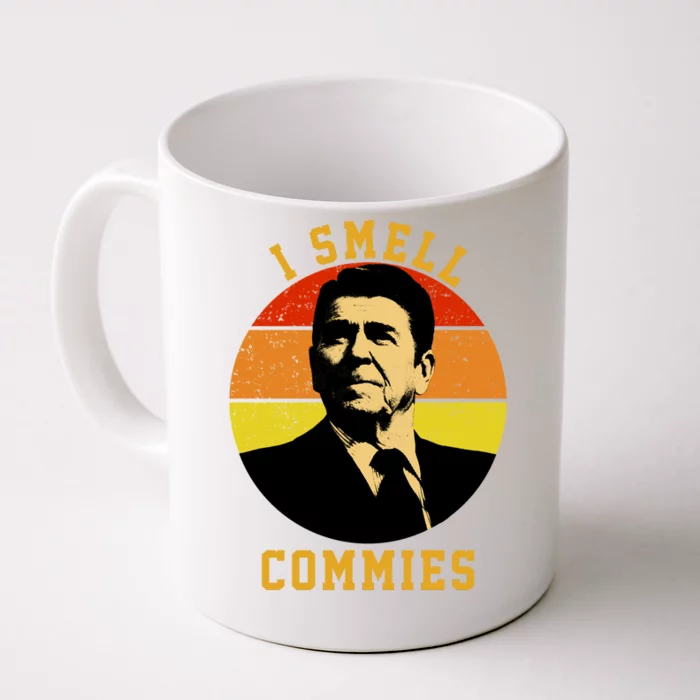 Ronald Reagan I Smell Commies Front & Back Coffee Mug