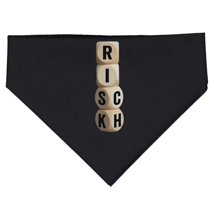 Risk Rich I Will Be Rich Earn Crypto USA-Made Doggie Bandana