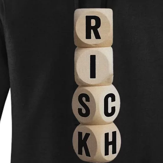 Risk Rich I Will Be Rich Earn Crypto Women's Pullover Hoodie