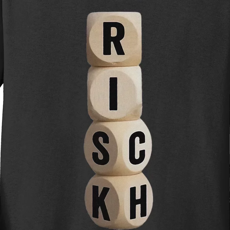 Risk Rich I Will Be Rich Earn Crypto Kids Long Sleeve Shirt