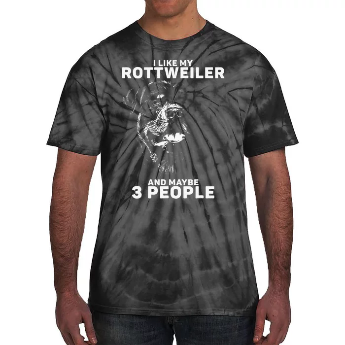 Rottweiler Rottie I Like Love Dog Tie-Dye T-Shirt