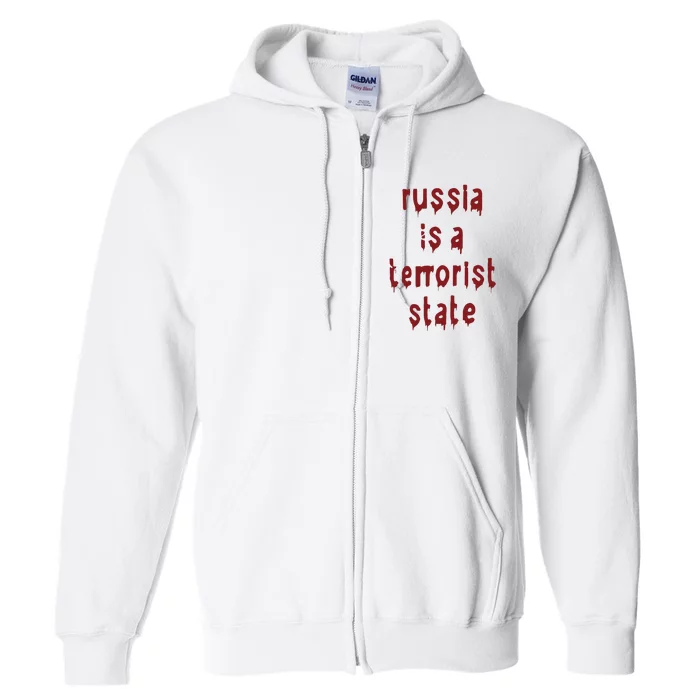 Russiakills Russia Is A Terrorist State Okua Full Zip Hoodie