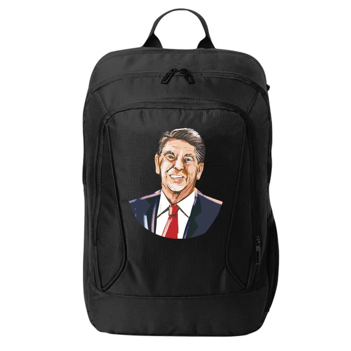 Ronald Reagan Illustration City Backpack