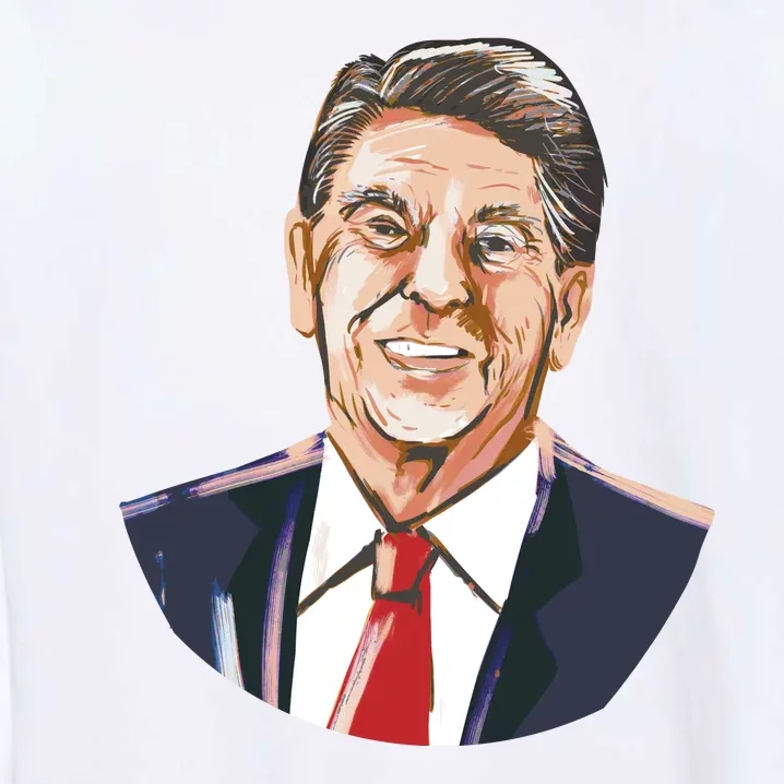 Ronald Reagan Illustration Garment-Dyed Sweatshirt