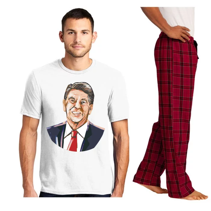 Ronald Reagan Illustration Pajama Set