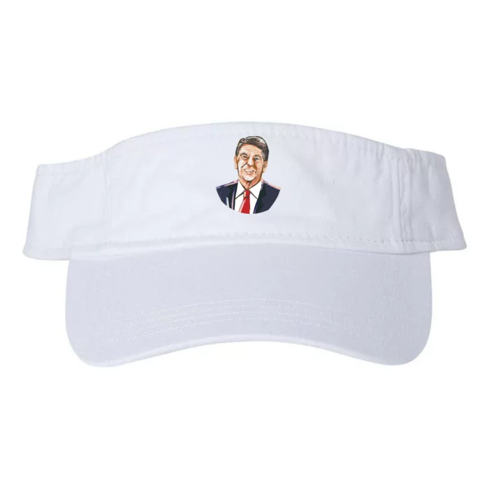 Ronald Reagan Illustration Valucap Bio-Washed Visor