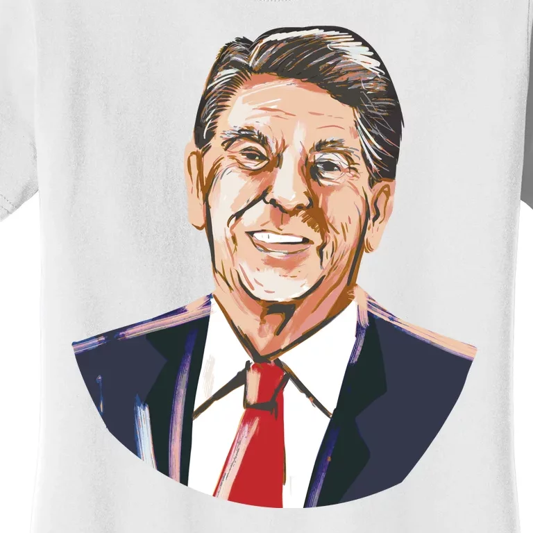 Ronald Reagan Illustration Women's T-Shirt