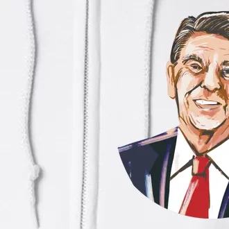 Ronald Reagan Illustration Full Zip Hoodie