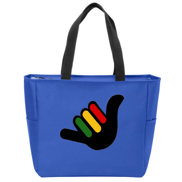 Rasta Reggae Jamaica Zip Tote Bag