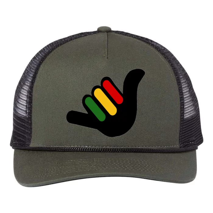 Rasta Reggae Jamaica Retro Rope Trucker Hat Cap