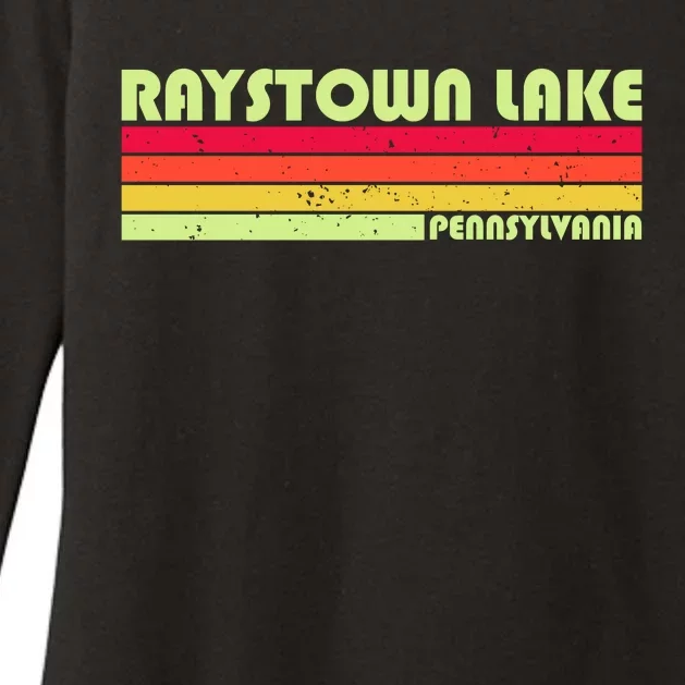 Retro Raystown Lake Pennsylvania Womens CVC Long Sleeve Shirt